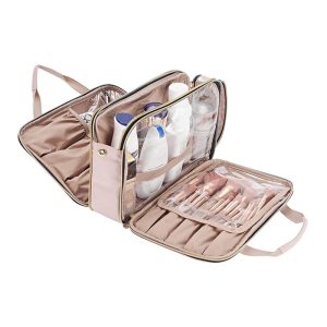 Trousse Maquillage Femme Polyester + Pvc Rose